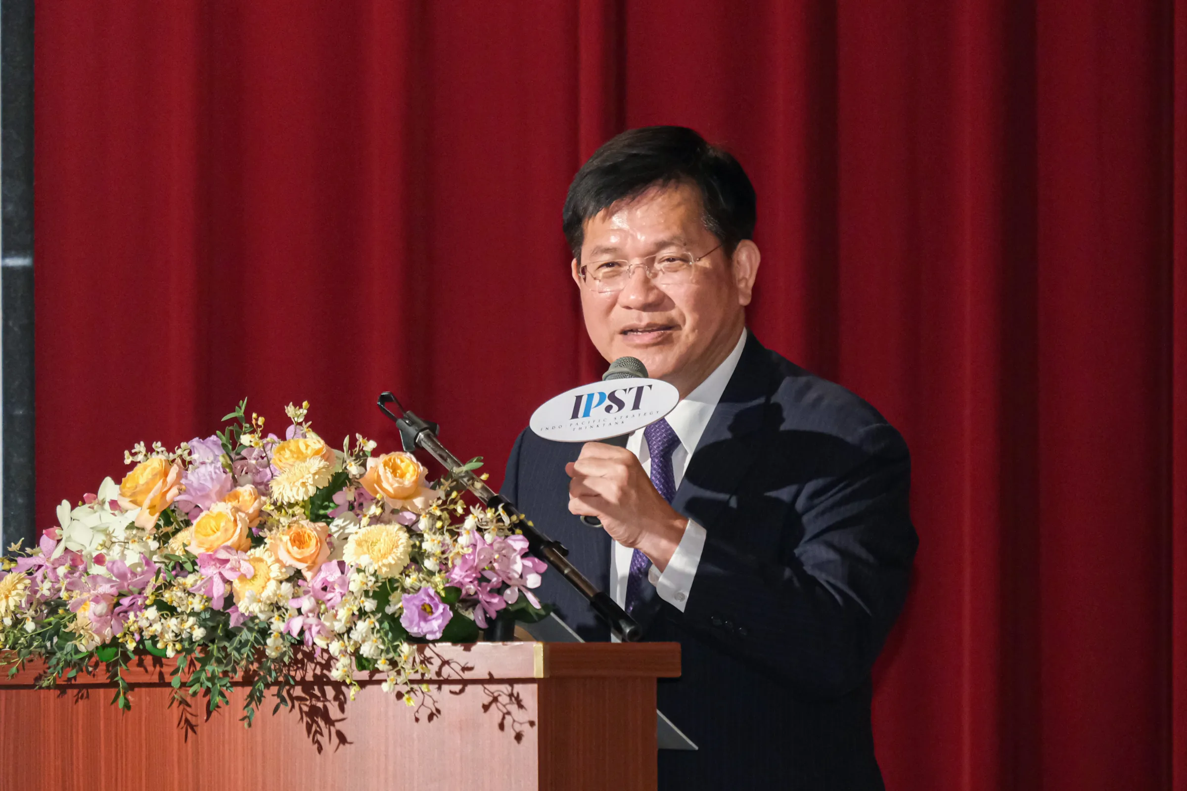 20260909-台日外交國防論壇9日於圓山大飯店舉行，圖為外交部長林佳龍。（劉偉宏攝）