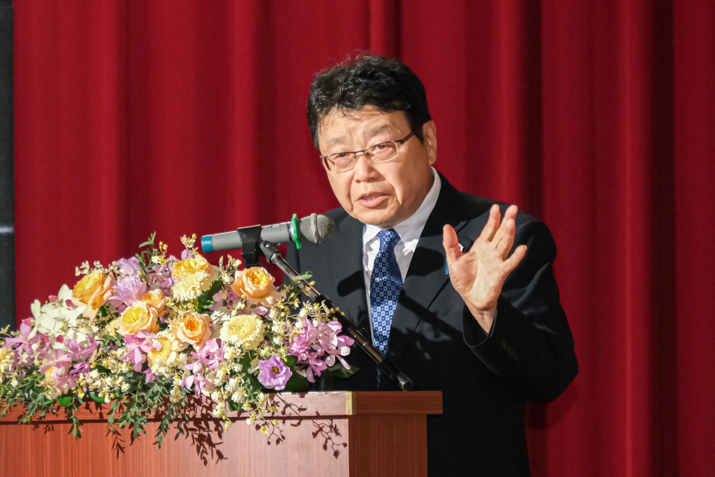 20260909-台日外交國防論壇9日於圓山大飯店舉行，圖為日本參議院議員台海和平研究會會長北村晴男。（劉偉宏攝）