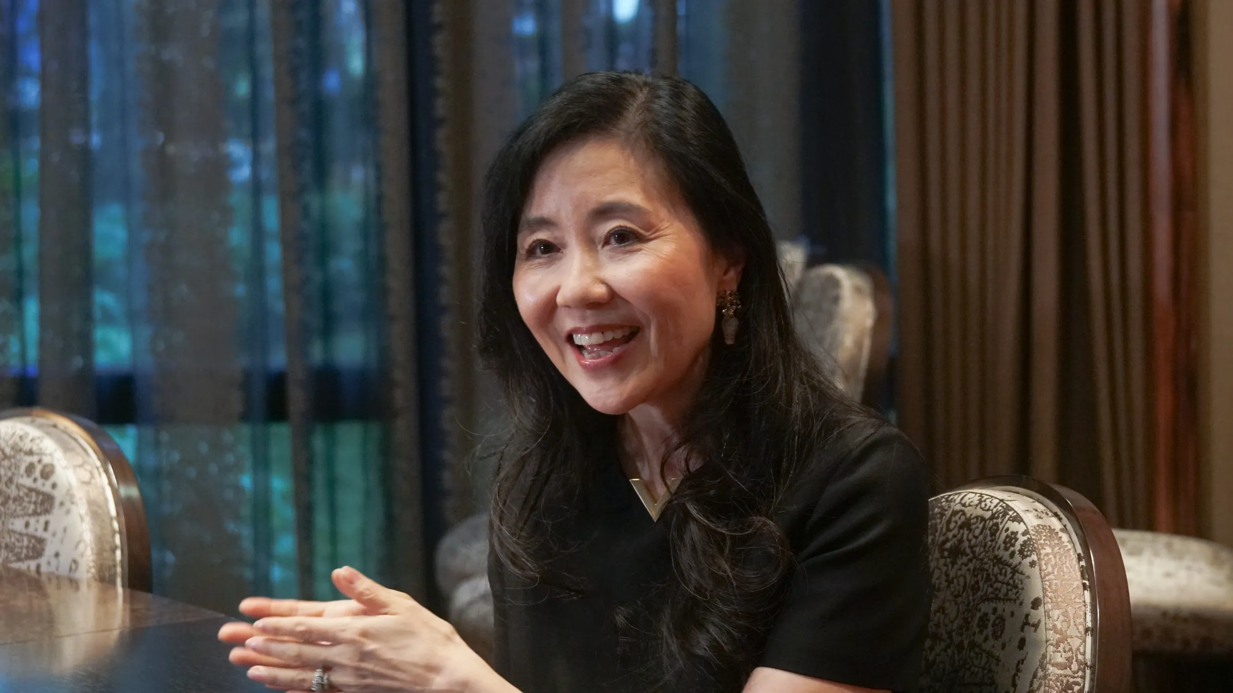 20260913-亞裔葡萄酒大師 Jeannie Cho Lee 專訪。（蔡親傑攝）