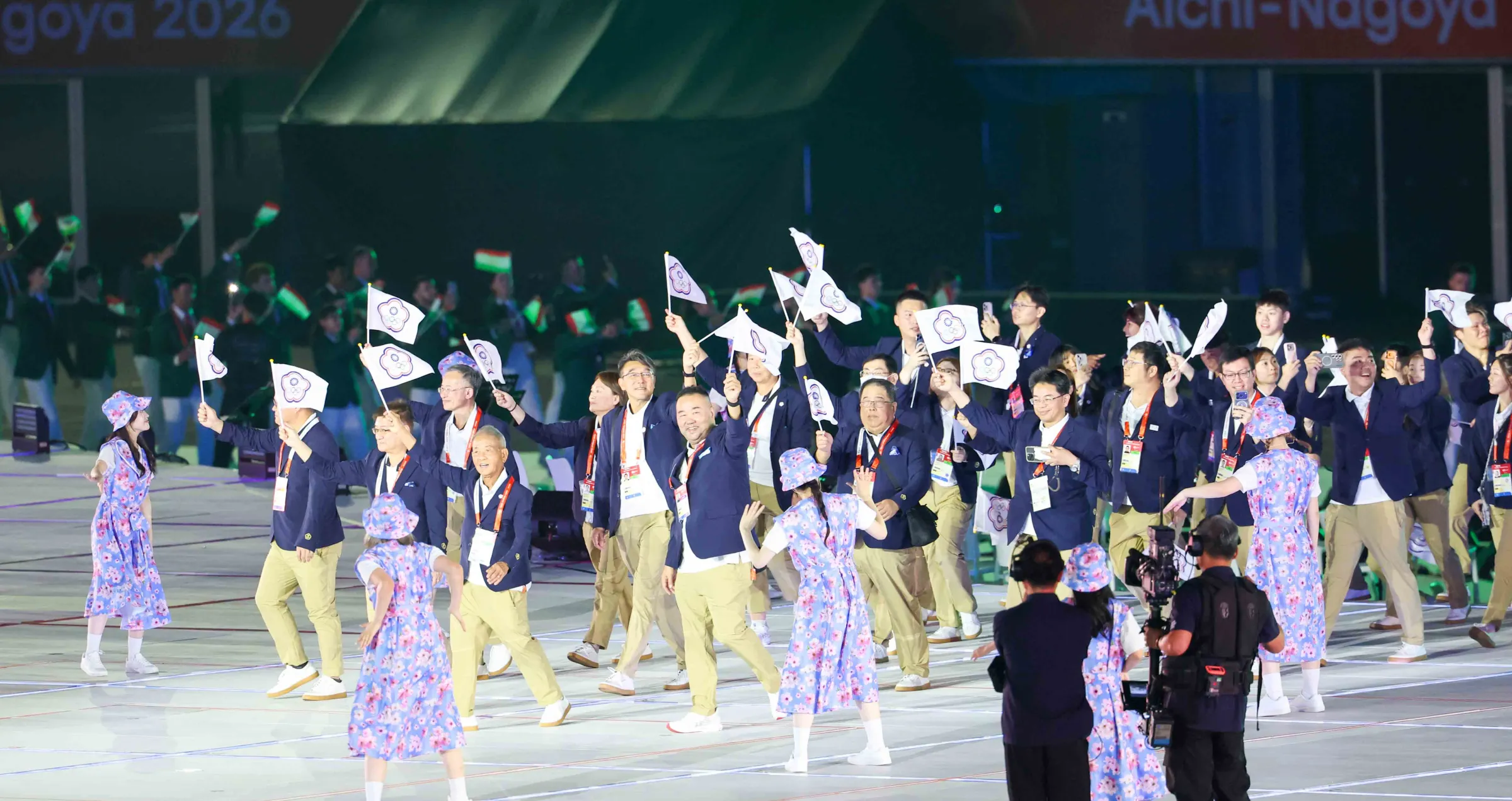 亞運開幕式中華代表團第36個進場。（圖／中華奧會提供）