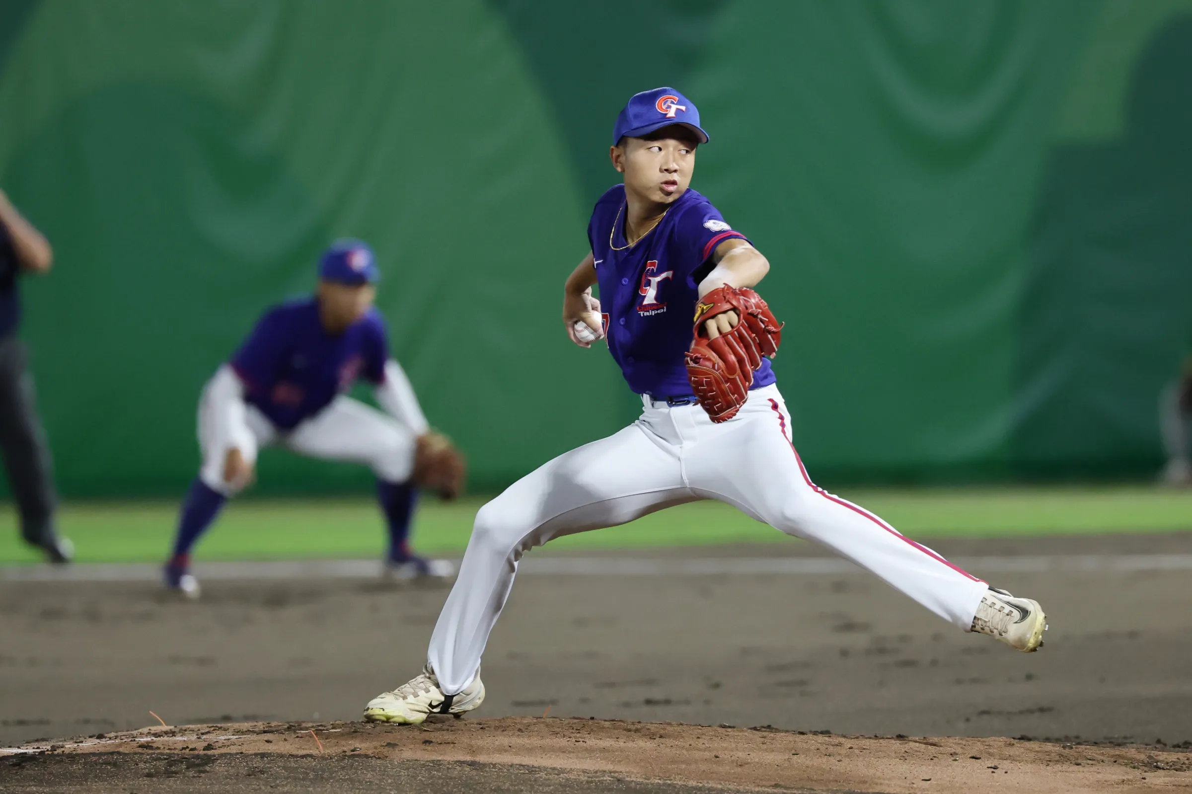2026名古屋亞運，林佾葳先發5局僅失1分，唯一失分出現在2局下。（圖／中華奧會）