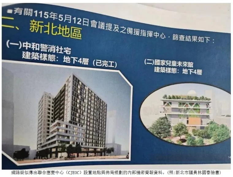 新北地區備援指揮中心（作者提供）