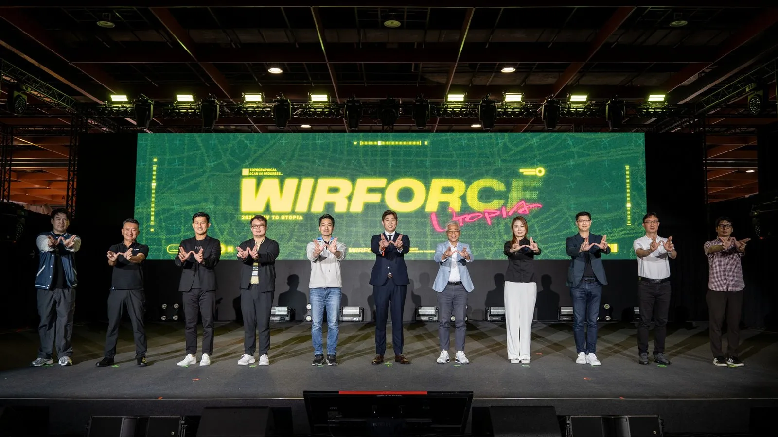 WirForce2026於台北世貿一館盛大登場，就肆電競執行長黃智仁、台北市長蔣萬安、中華電信個人家庭分公司總經理胡學海等貴賓共同出席，見證活動首度移師世貿一館、開啟三倍規模全新場域。