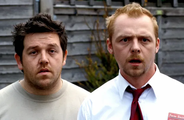 《活人甡吃》（Shaun of the Dead）把末日變成黑色喜劇。