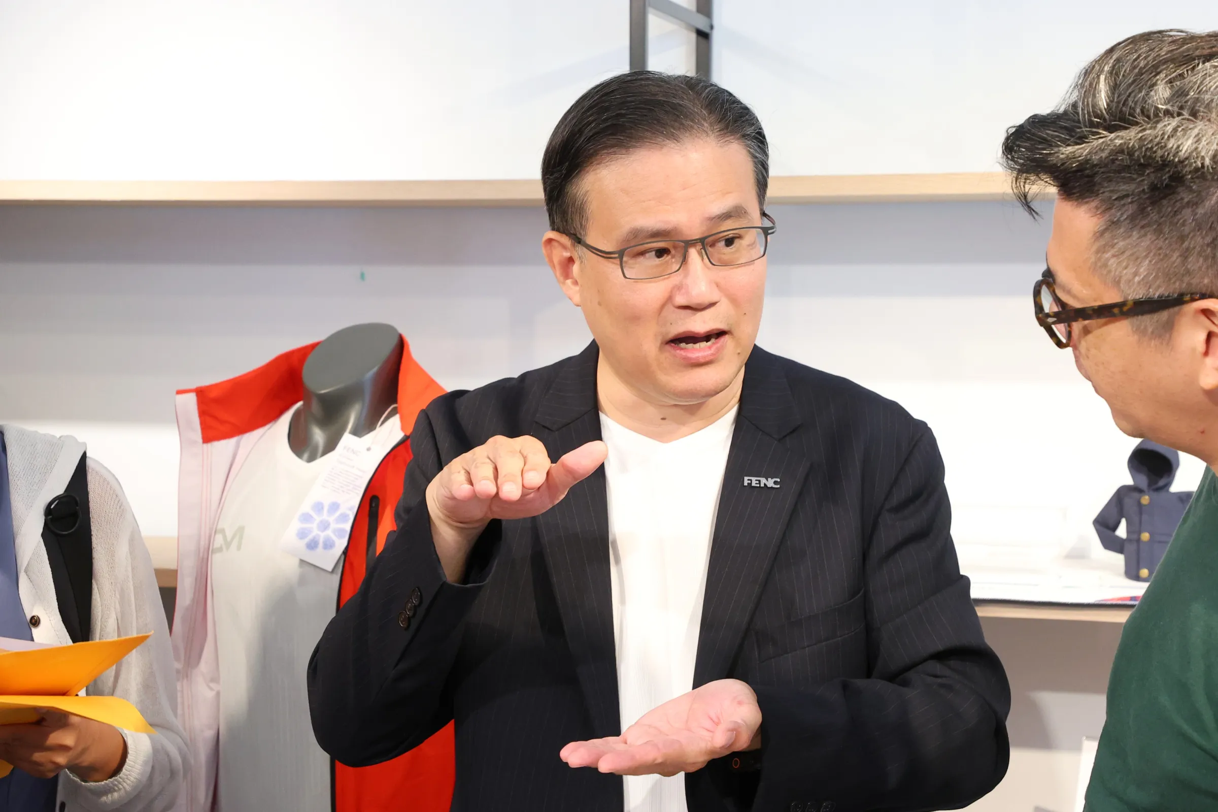 20261001-遠東新世紀長纖事業部副總黃全億1日出席遠東紡織 2026 TITAS台北紡織展前記者會。（顏麟宇攝）