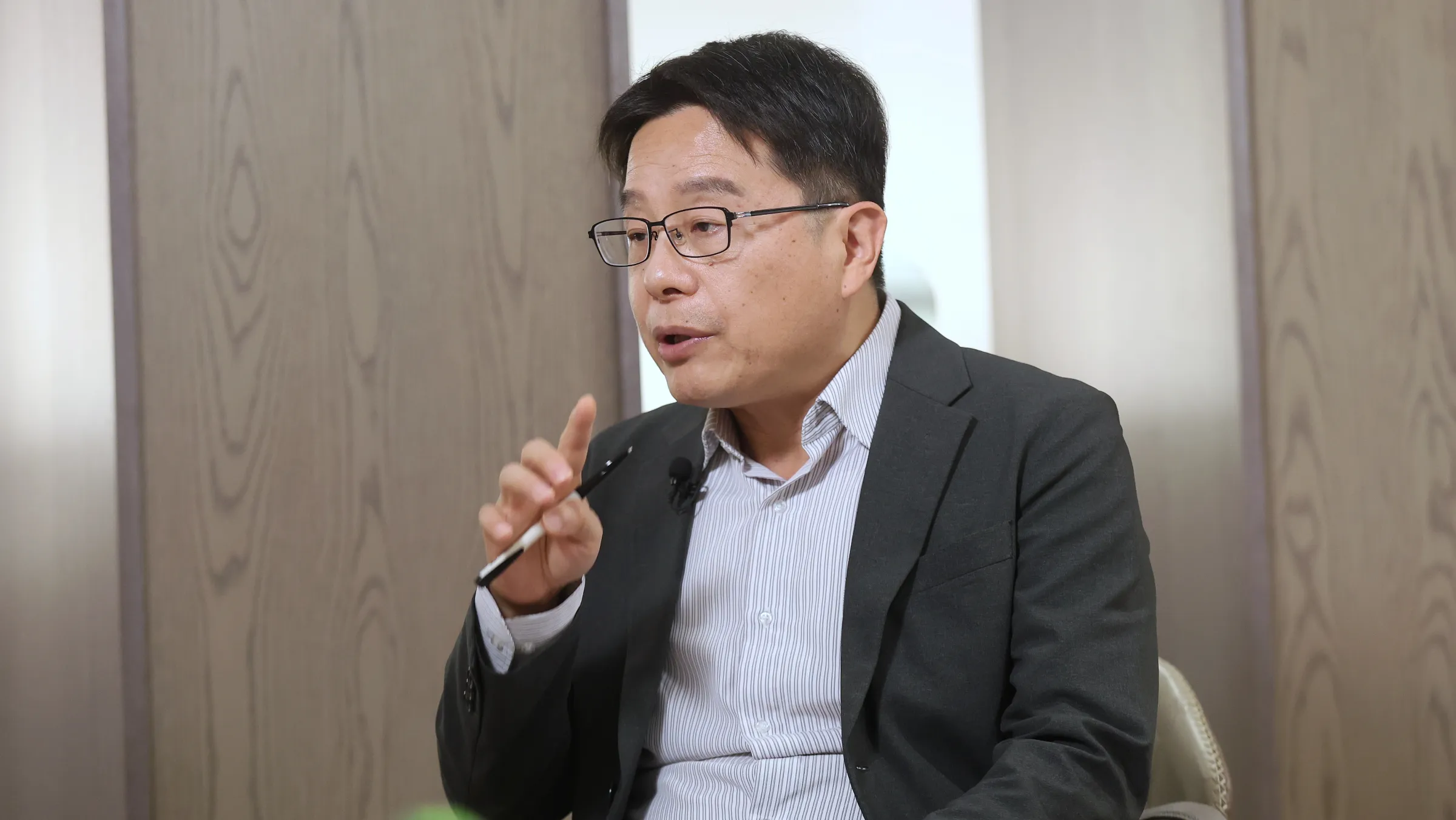 20261006-資深科技媒體人林宏文（見圖）6日出席路怡珍主持的 風傳媒「下班國際線」節目。（柯承惠攝）