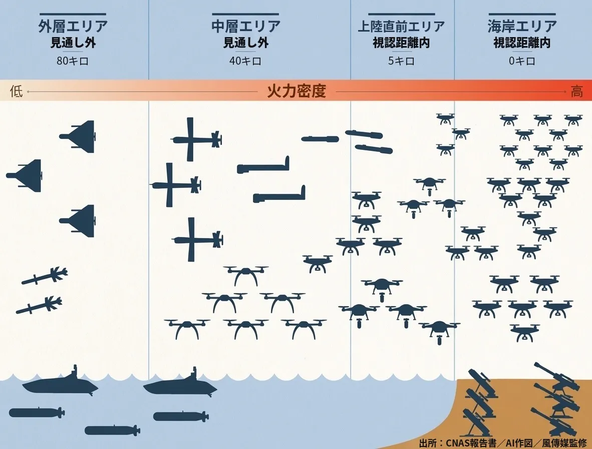 CNASが描く「ヘルスケープ」の概念図（風傳媒作成）
