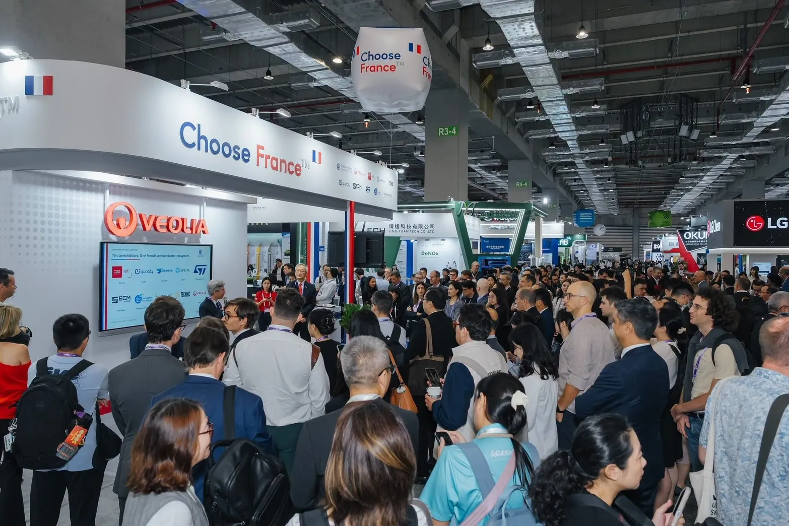 2026年国際半導体展（SEMICON Taiwan）に設けられたフランスパビリオン。（画像：フランス在台協会Facebookより）
