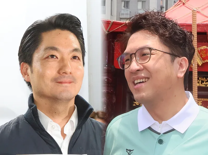 20261008-台北市長候選人蔣萬安（左，顏麟宇攝）、沈伯洋（右，柯承惠攝）。（合成圖／風傳媒）