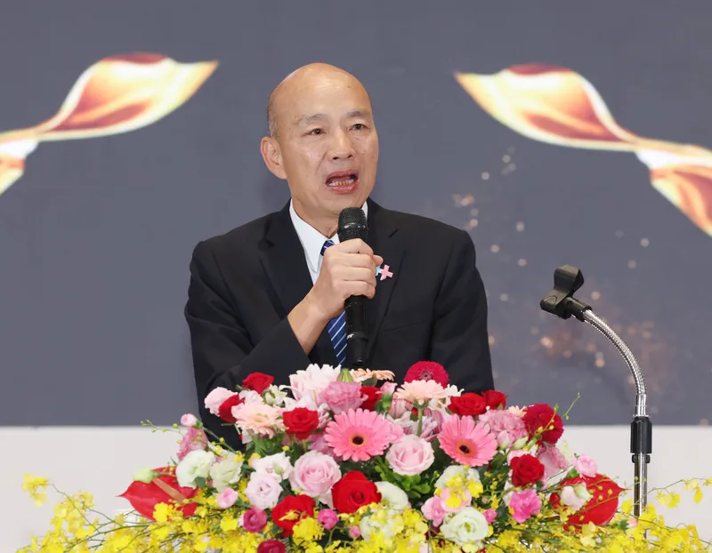 韓國瑜出席第74屆華僑節慶祝大會 立法院長韓國瑜（圖）11日在台北國軍英雄館出席第74屆華僑節慶祝大會，並向與會來賓致詞。中央社記者張新偉攝 115年10月11日