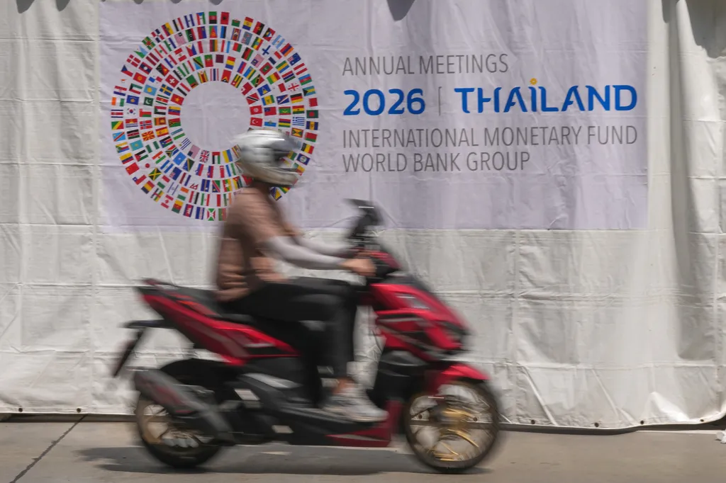 國際貨幣基金（IMF）與世界銀行在泰國召開年會。（美聯社）
