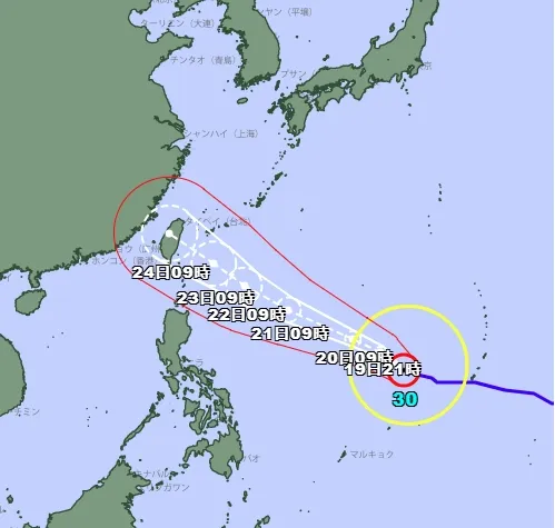 （圖／日本氣象廳）