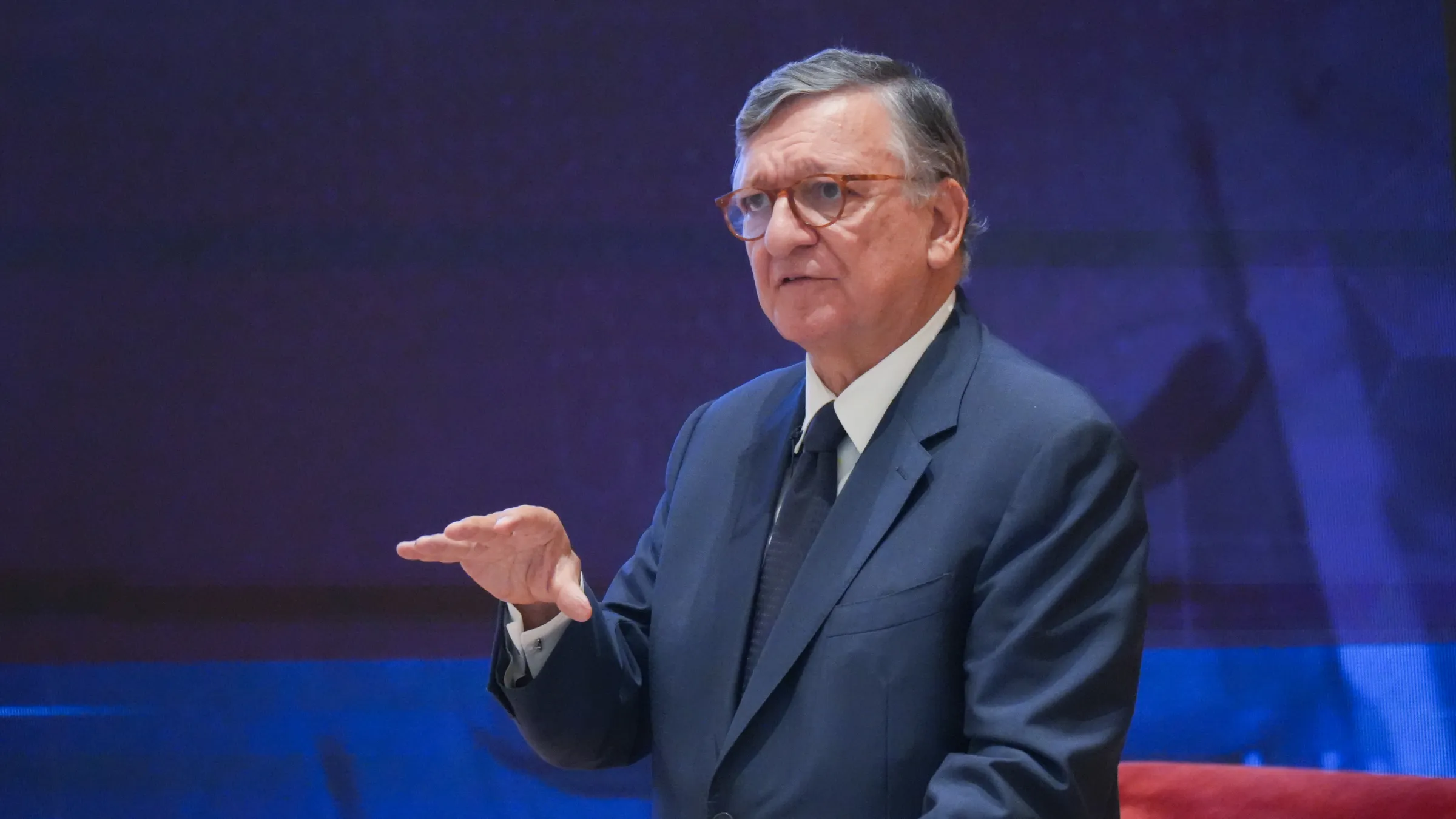 20261019-諾貝爾和平獎受獎人巴羅佐（José ManuelBarroso）演講及專訪。（蔡親傑攝）