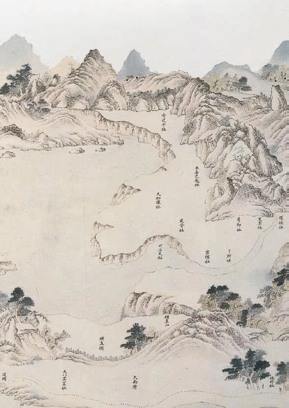 雍正臺灣輿圖（圖／遠足文化提供）