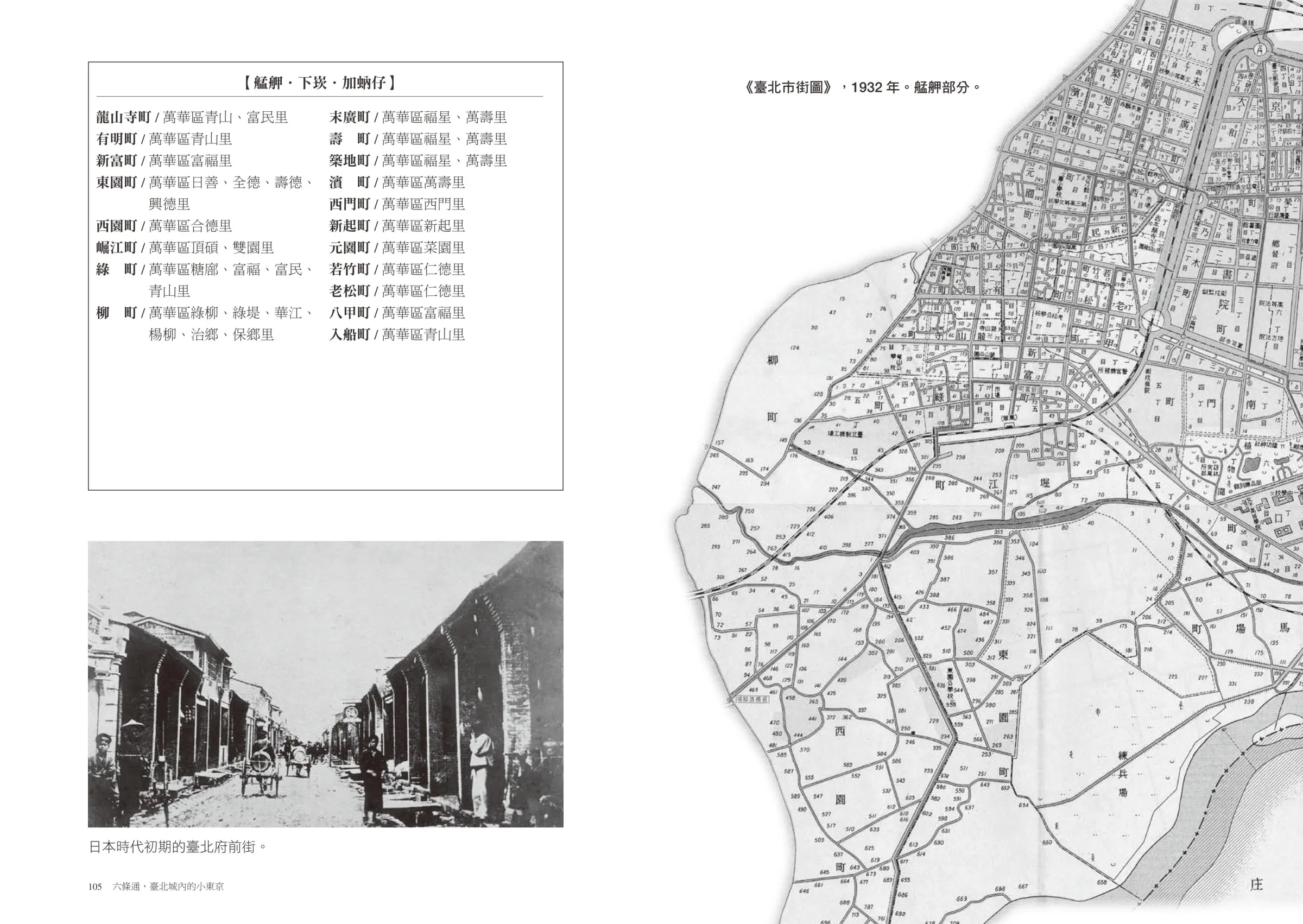 臺北市街圖1932年（圖／遠足文化提供）