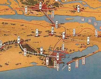 《高雄州大觀》1934 金子常光 繪（圖／遠足文化提供）