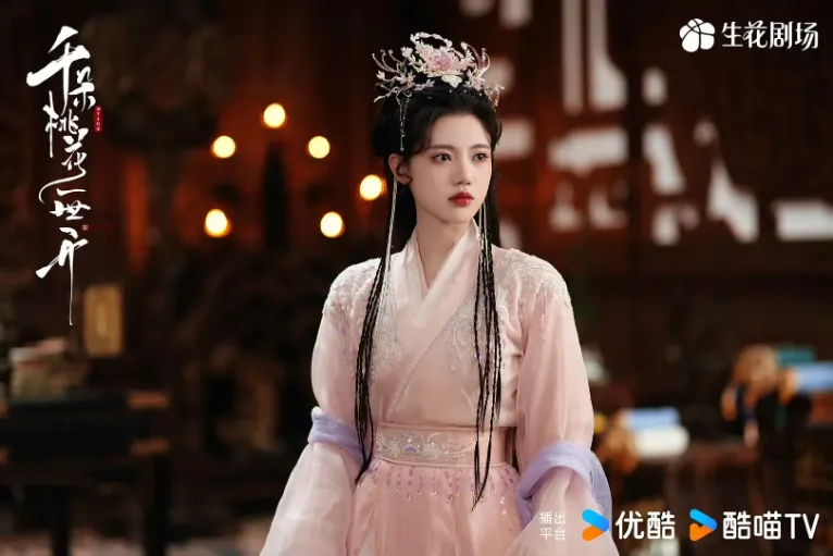 近3年最美仙俠陸劇女主角第7名：孫珍妮《千朵桃花一世開》（圖／取自微博）