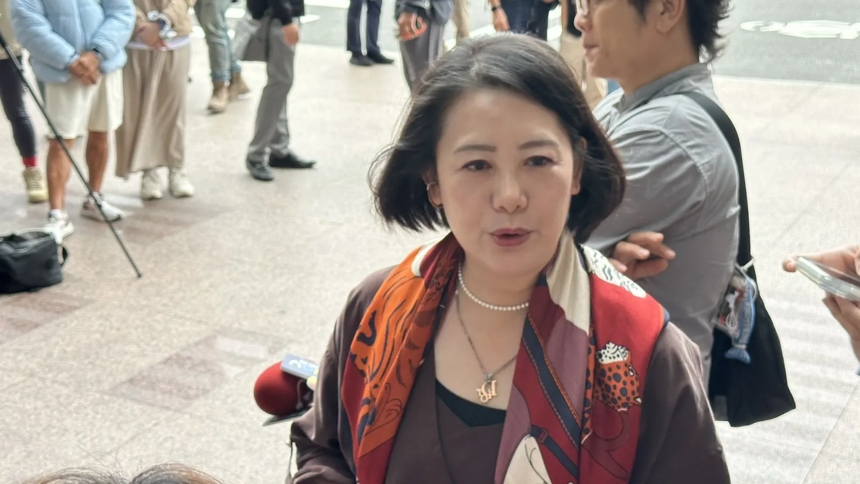 20261028-立委吳思瑤28轉述民進黨主席賴清德對北市選情的叮囑。（羅立邦攝）