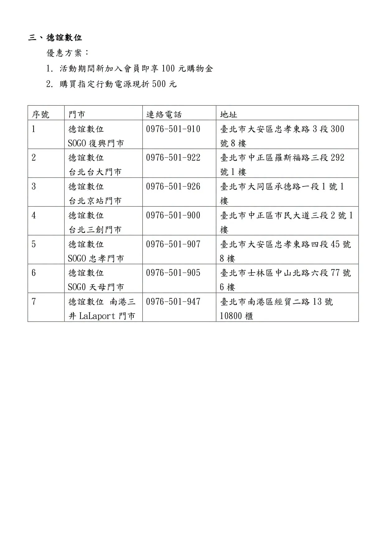 行動電源回收﻿ 德誼數位。（圖／取自臺北市環保局）