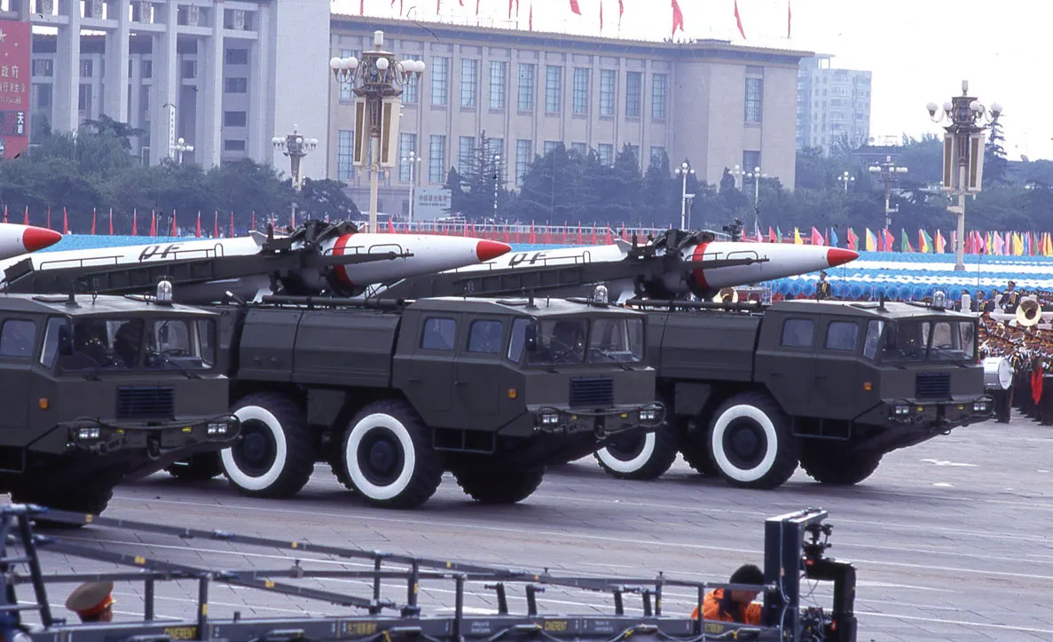 1995、1996年発生の第三次台湾海峡危機、解放軍は台湾に発射された複数の東風-15短距離弾道ミサイル。（林瑞慶撮影）