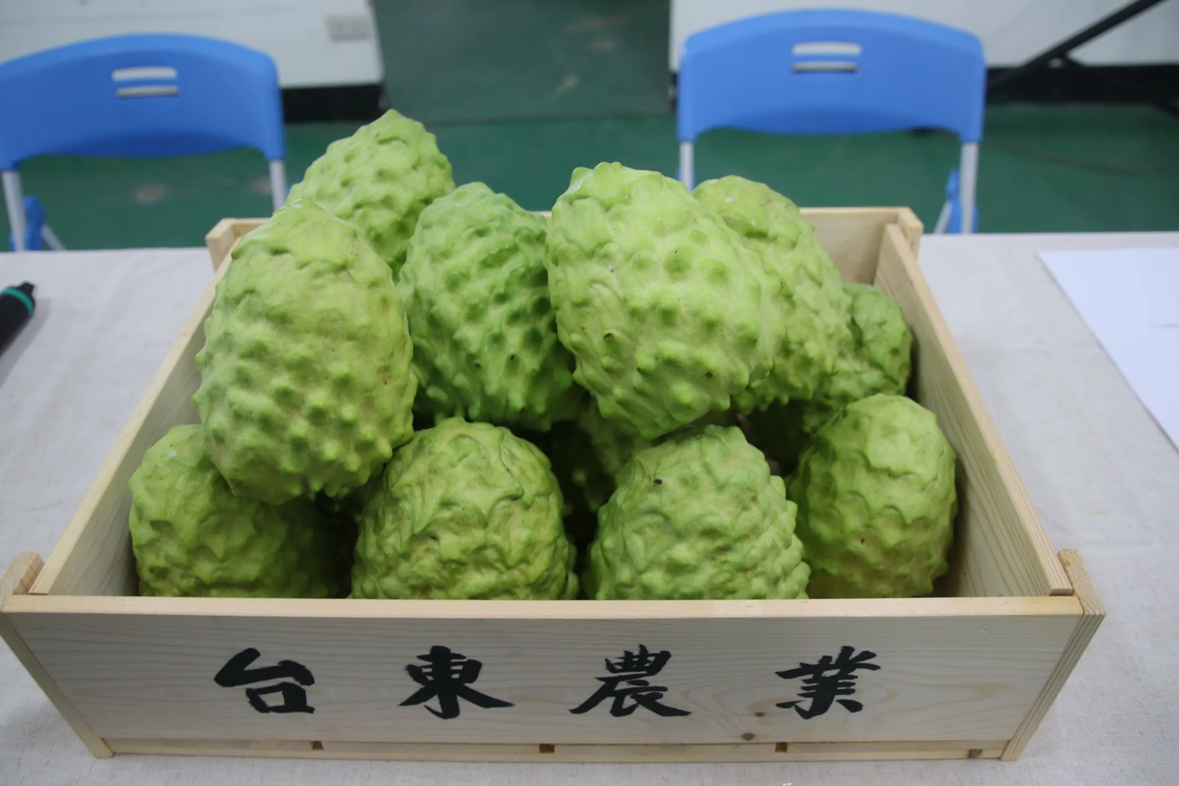 臺東縣政府攜手臺東大學，針對鳳梨釋迦註冊果園與包裝辦理輔導課程。（圖/臺東縣政府農業處提供）