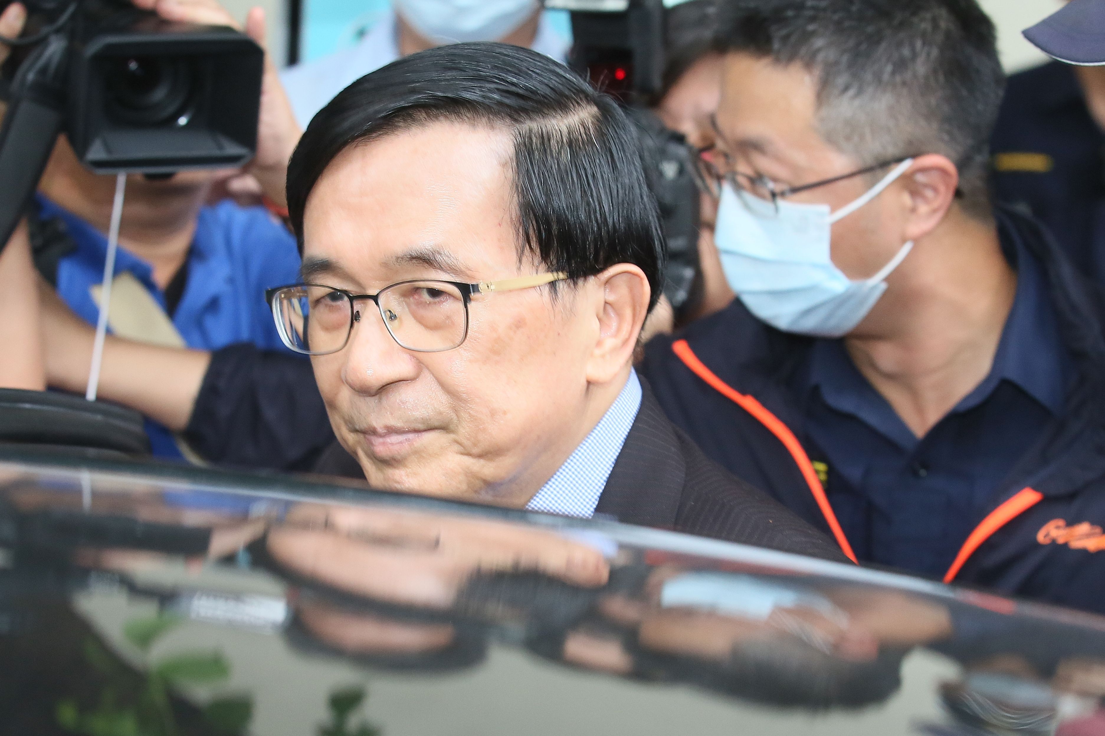 《選罷法》修法恐危及扁家政治香火，前總統陳水扁北上赴總統府、 行政府及立法院請願。（柯承惠攝）