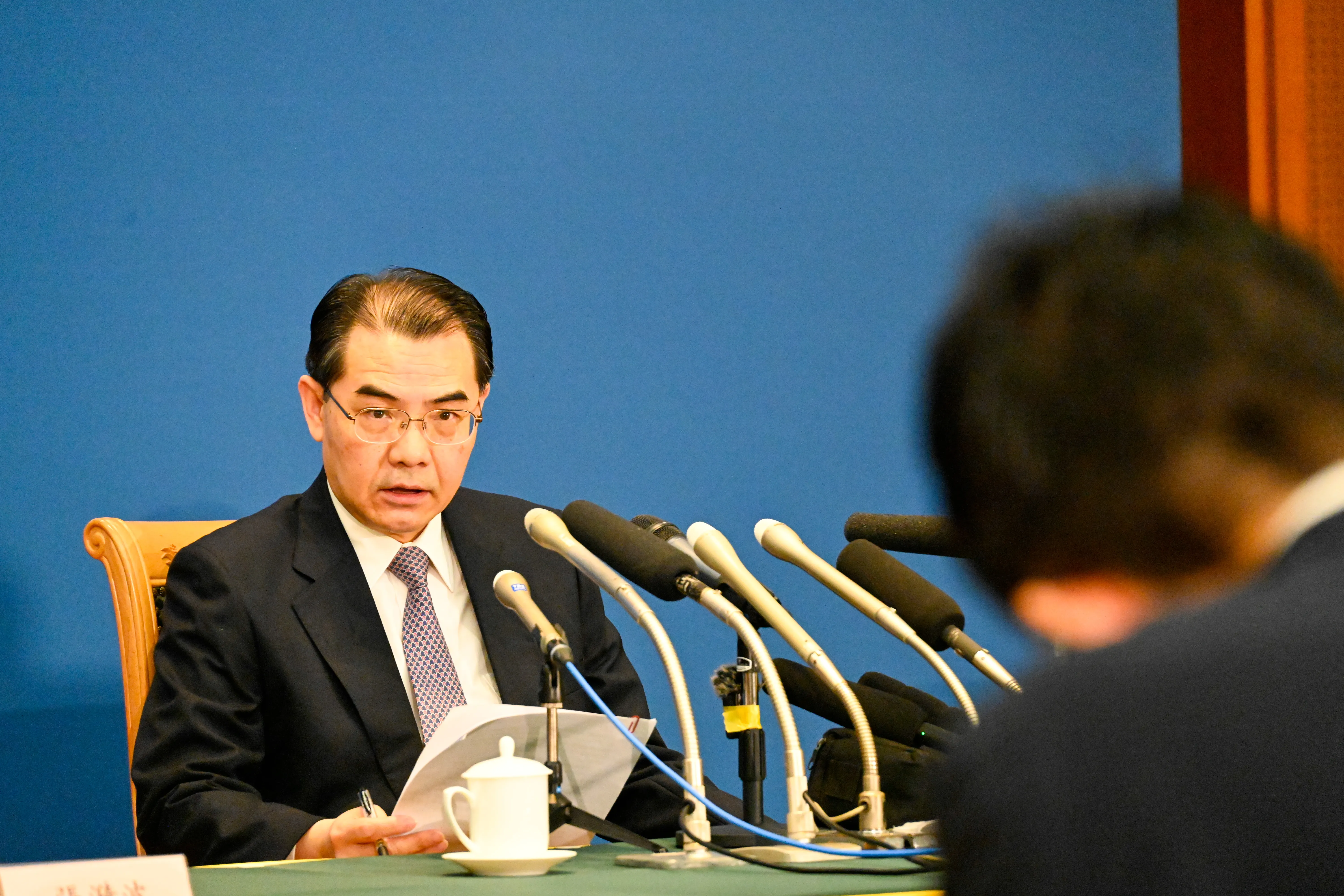 中国大陸駐日大使呉江浩針對日本福島核污水問題召開記者會。（圖／翻攝自中國大陸駐日使館官網）