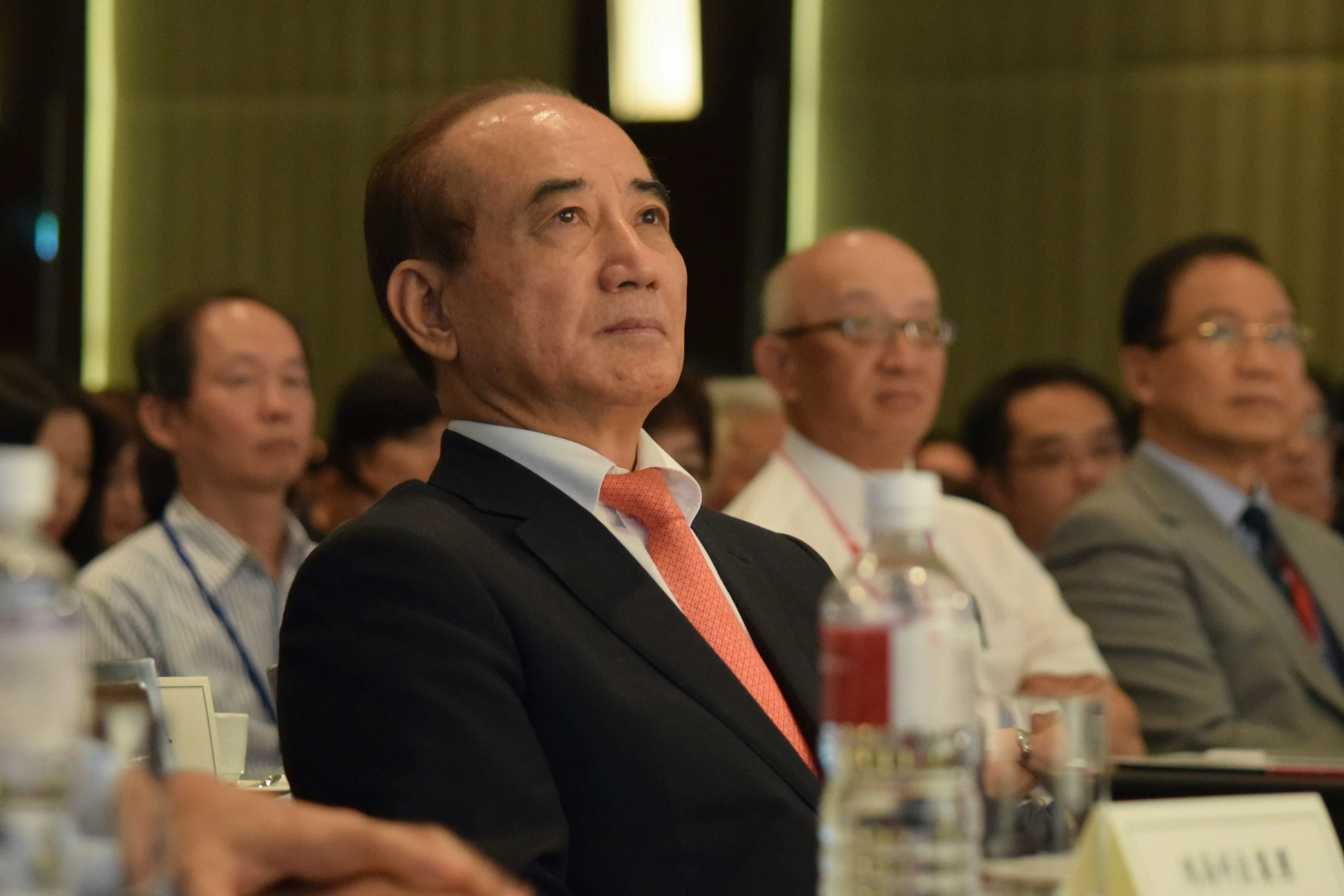 国際生医産業併購フォーラムに出席する国家生医医療産業策進会の創設者、王金平氏。(写真:陳伯聖)