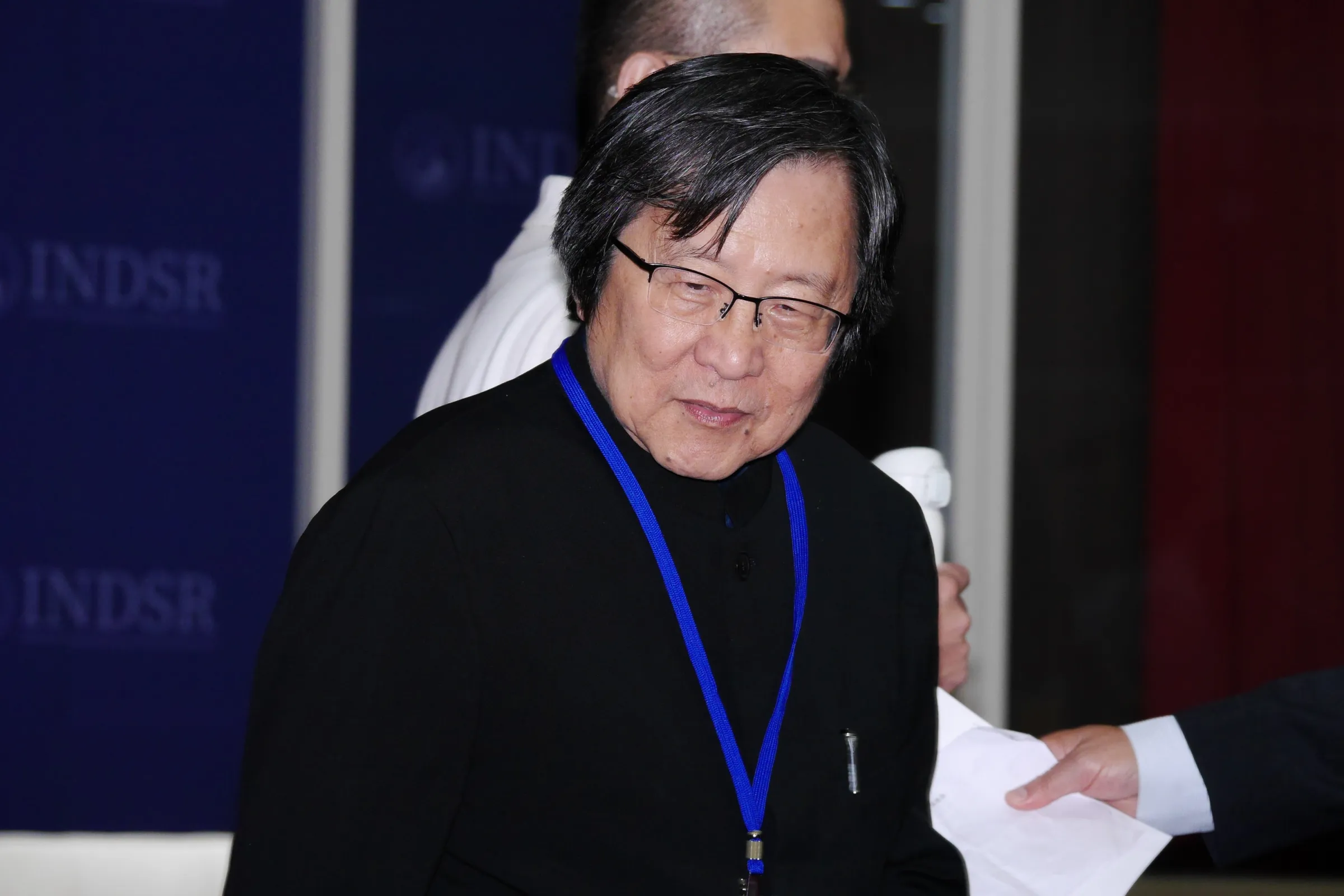 20240705-哈德遜研究所與國防院舉行中國法律戰的國際研討會,圖為前台日關係協會會長邱義仁。(蔡親傑攝)