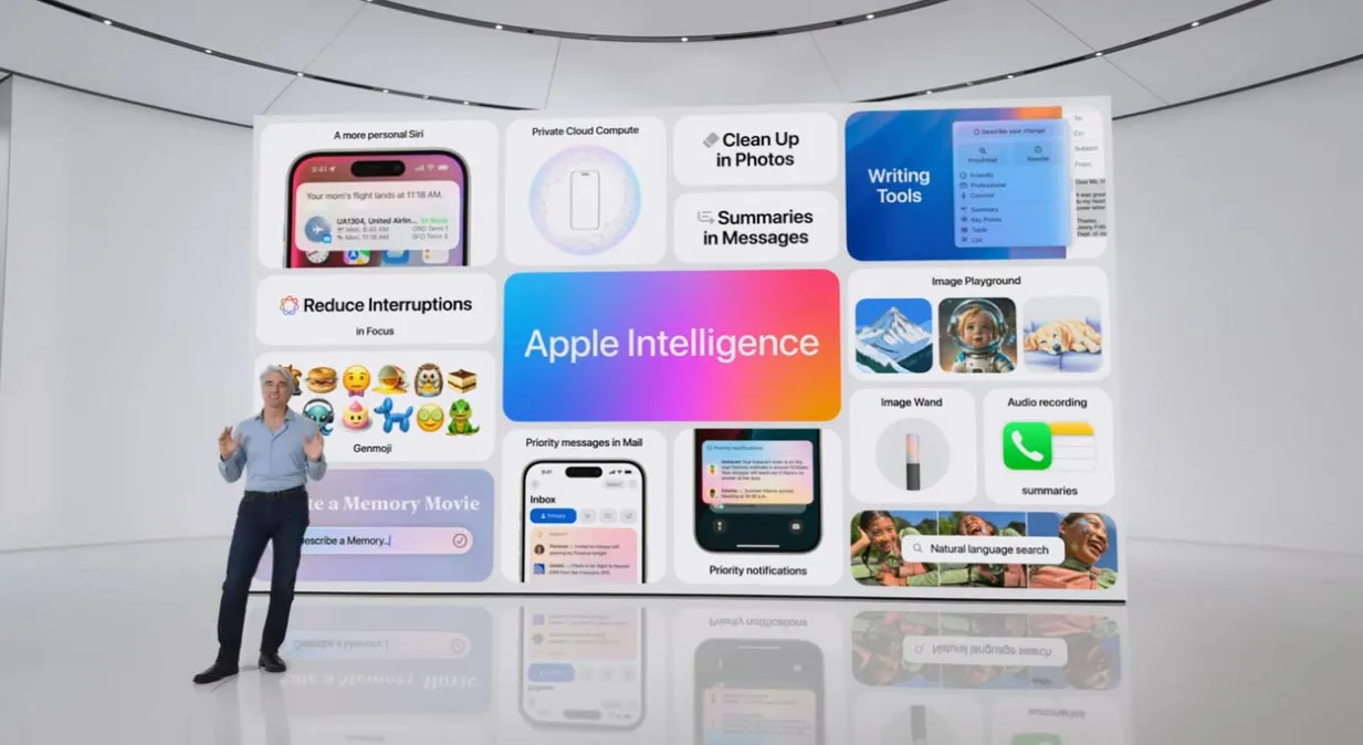 「Apple Intelligence」蘋果自定義AI 、Siri智慧助理變得更聰明了!
