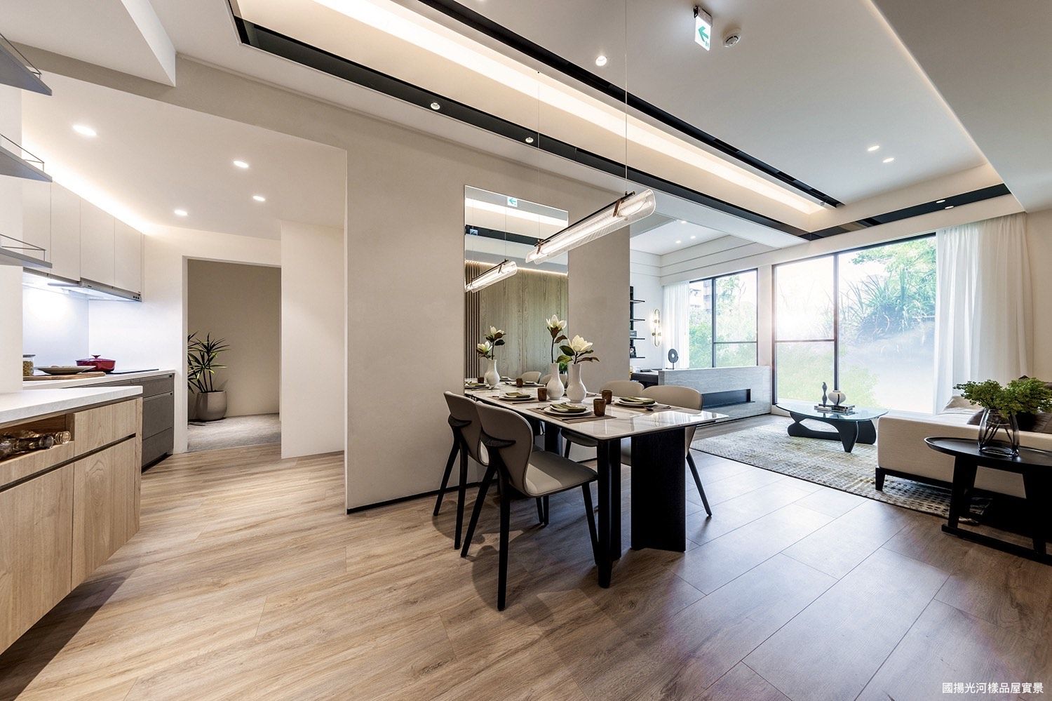 「國揚光河」3至3+1房正規格局,鎖定科技族與家庭換屋需求。
