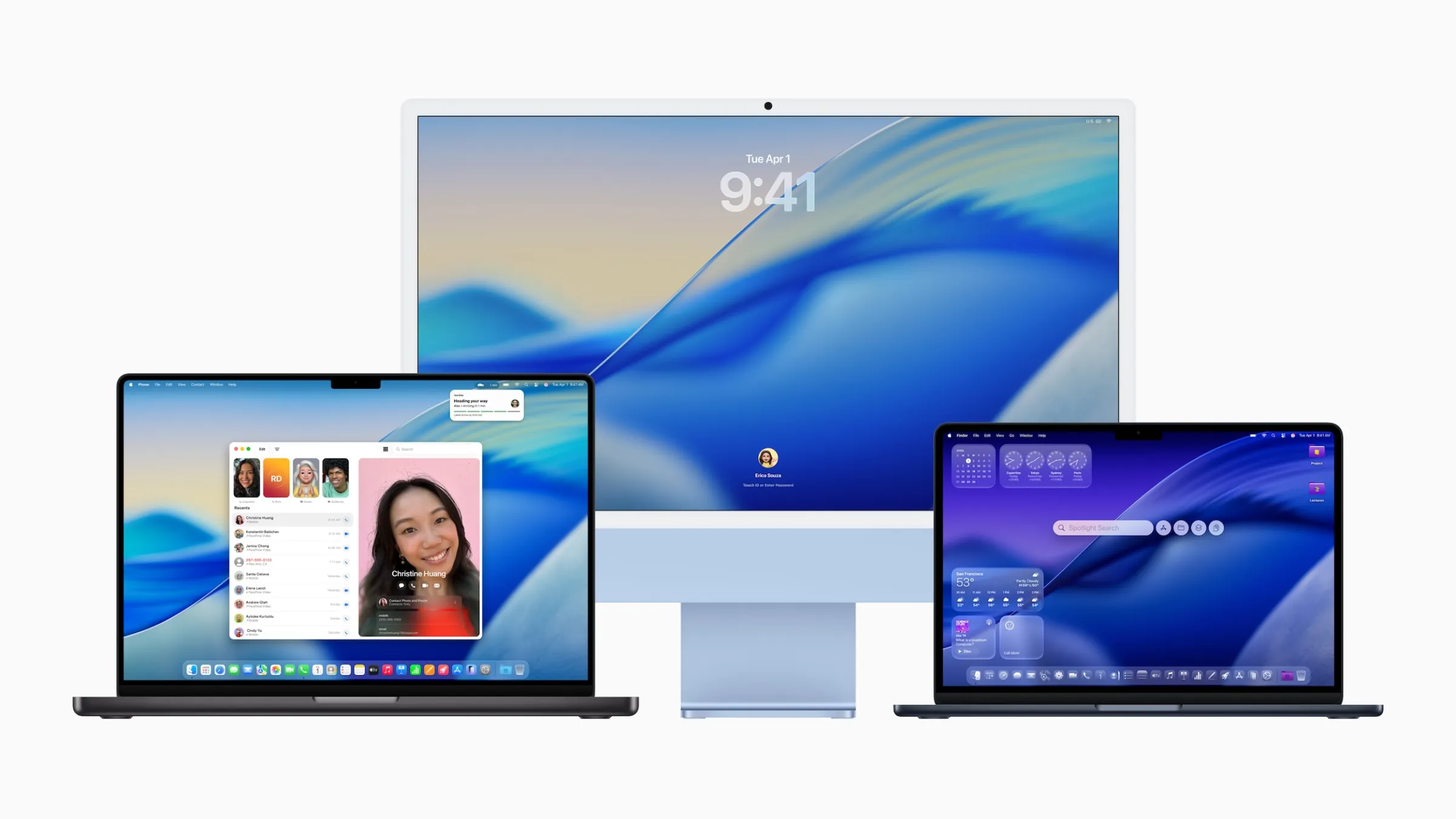 蘋果作業系統的新設計擴展到iOS 26、iPadOS 26、macOS Tahoe 26、watchOS 26和 tvOS 26。(美聯社)