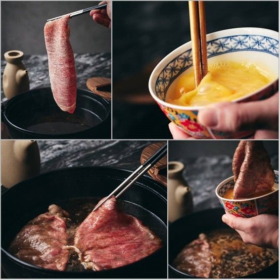 又嫩又香的和牛,搭配生食級雞蛋,一口接一口,在嘴裡交織出重磅幸福滿足感。