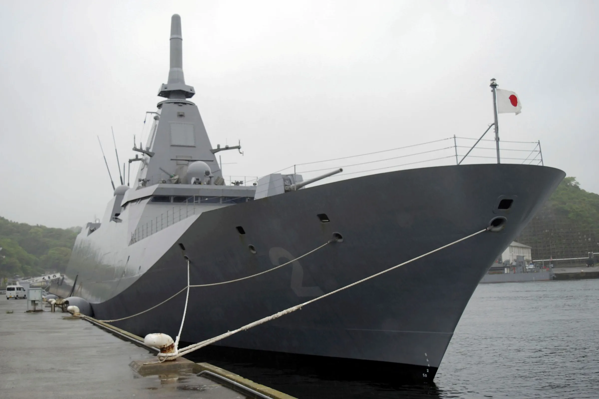 日本自衛隊的最上級護衛艦,被澳洲選為新一代軍艦主力。(美聯社)