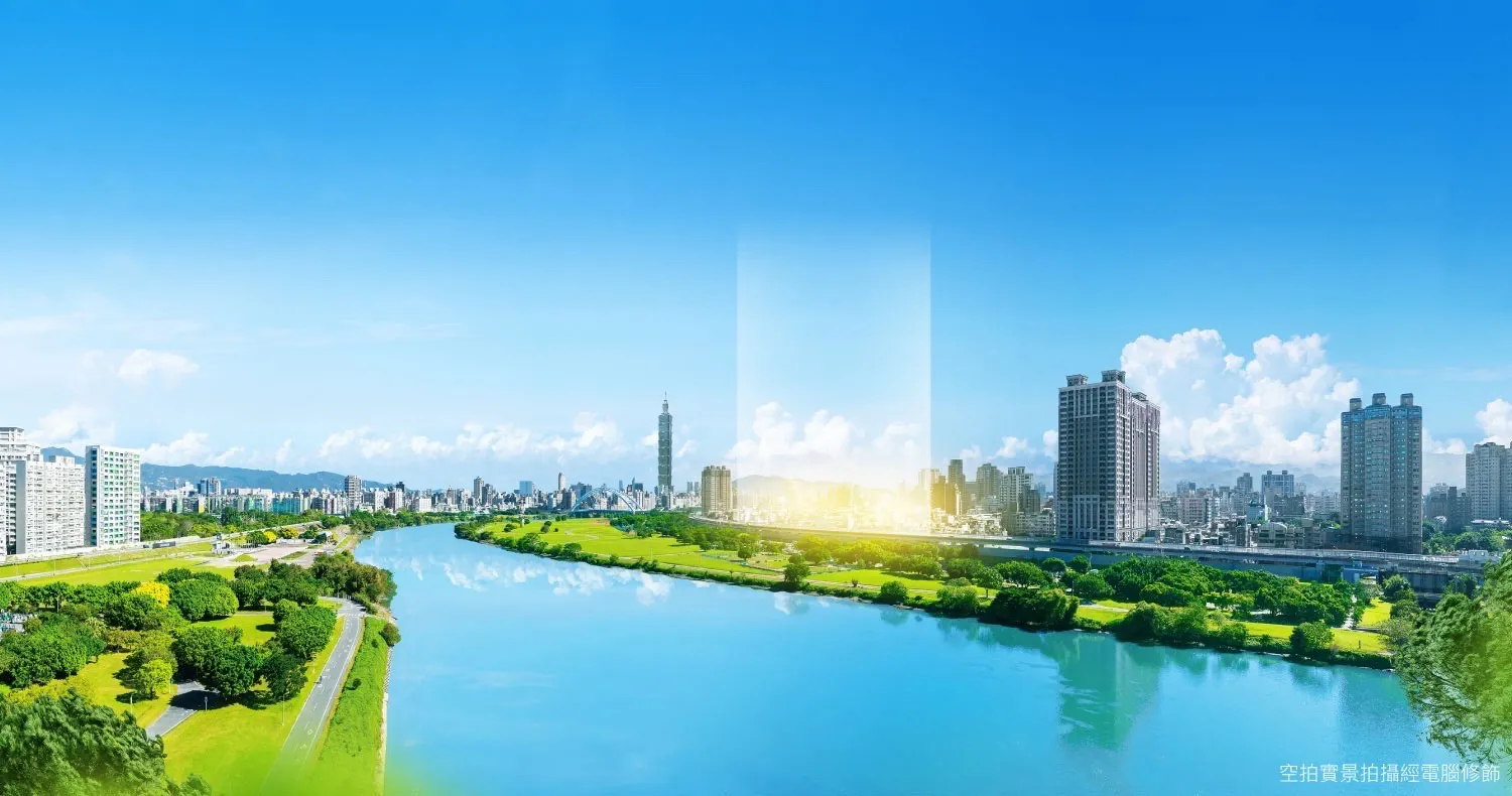 漢皇River Sky位居新北門戶,擁有水岸、交通等先天優勢。