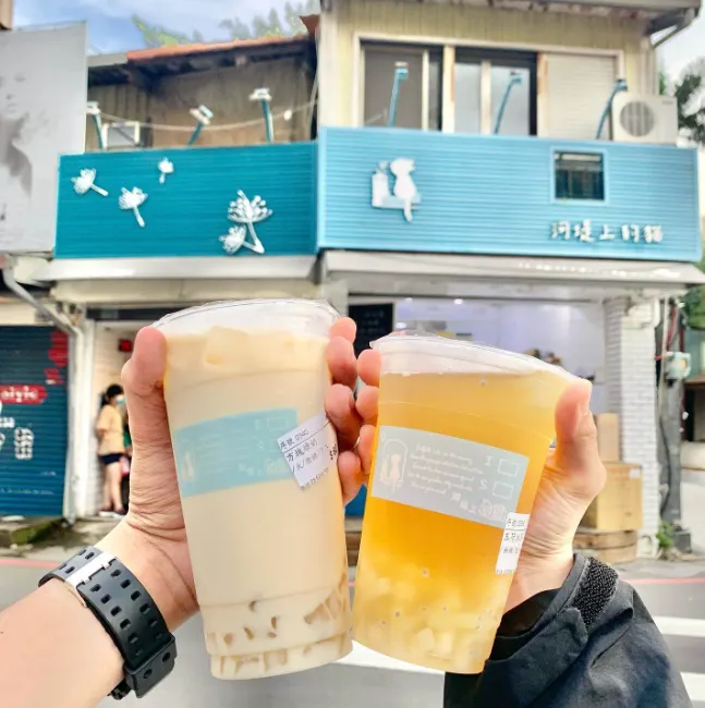 全台怪手搖飲推薦|新竹 河堤上的貓(圖/取自IG@take_a_bigbite分享)