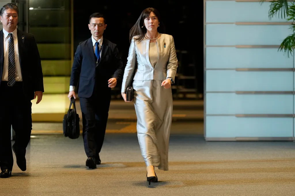 美日混血、日本新任経済安全保障担当大臣小野田紀美。(美聯社)