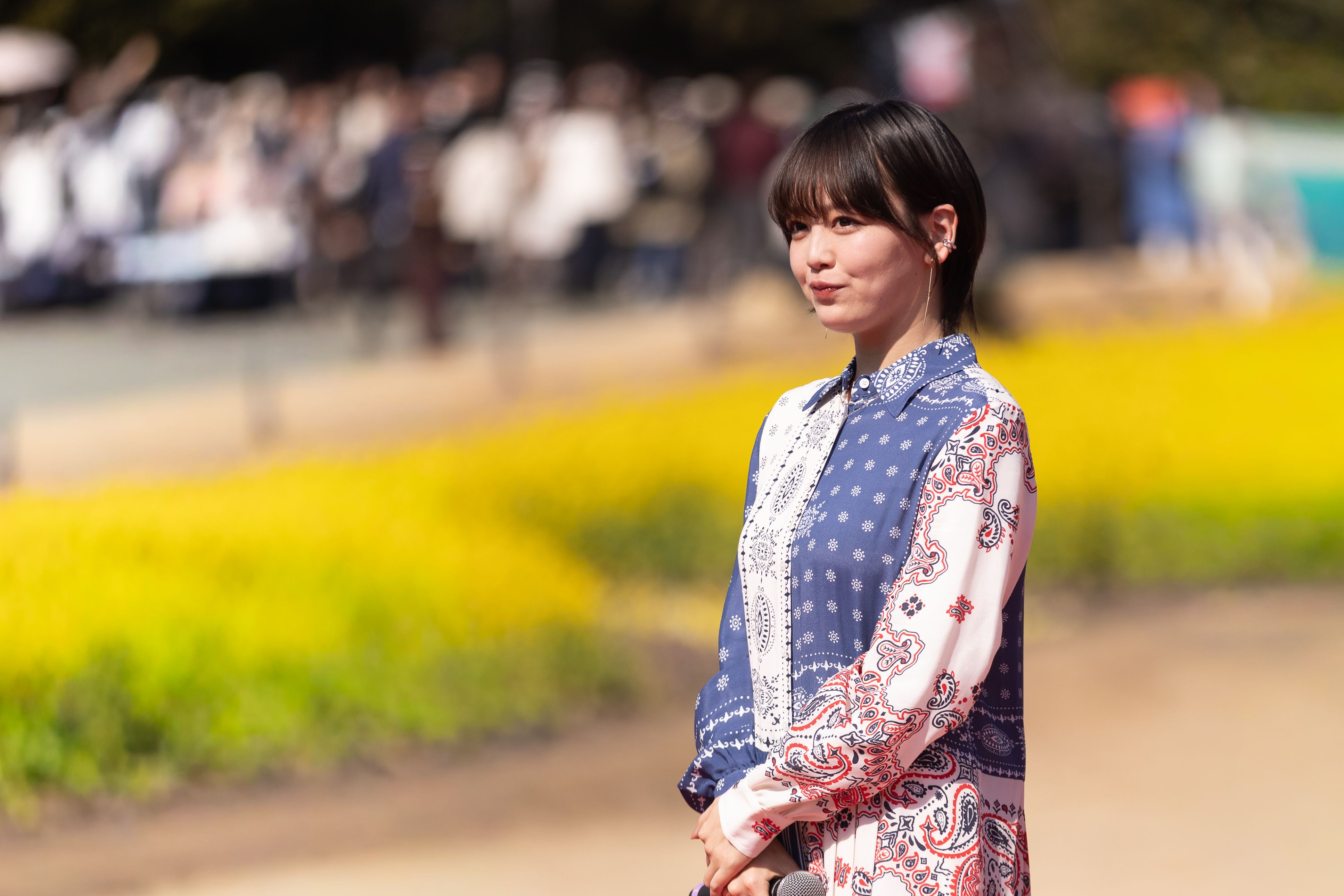 脈脈除幕式.伊原六花(写真/丁勤紜撮影)