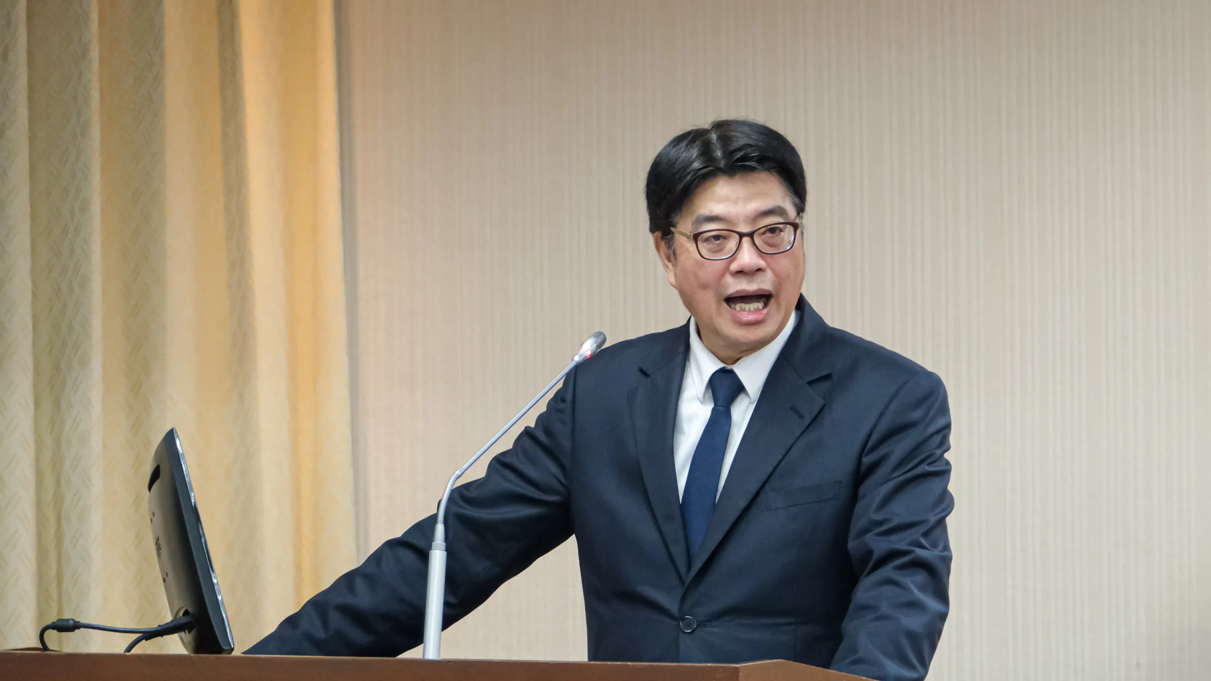 20260323-陸委會主委邱垂正23日赴立法院備詢。(劉偉宏攝)