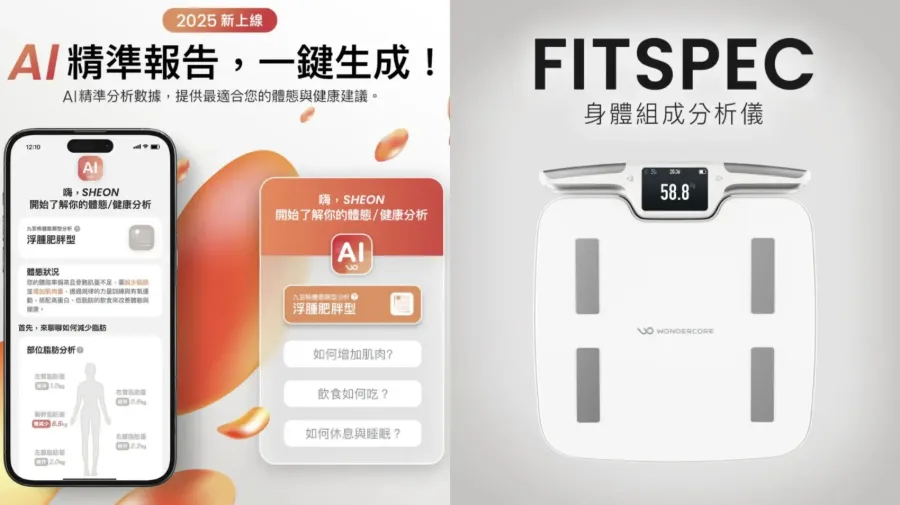 2026家用體脂器品牌推薦,WonderCore 萬達康(圖/翻攝自官網)