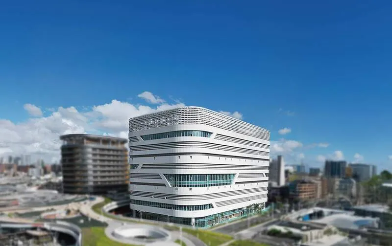 環球購物中心進駐高雄車站 高雄車站商業大樓完工示意圖。(環球購物中心提供)中央社記者何秀玲傳真115年4月10日