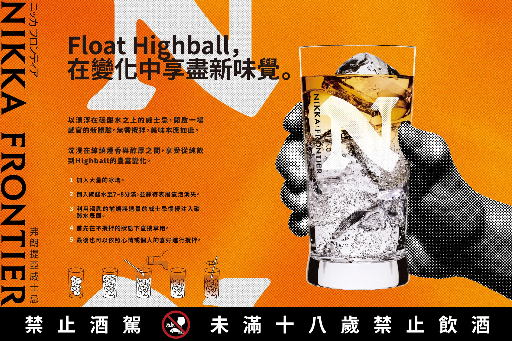 NIKKA FRONTIER FLOAT HIGHBALL 製作方法
