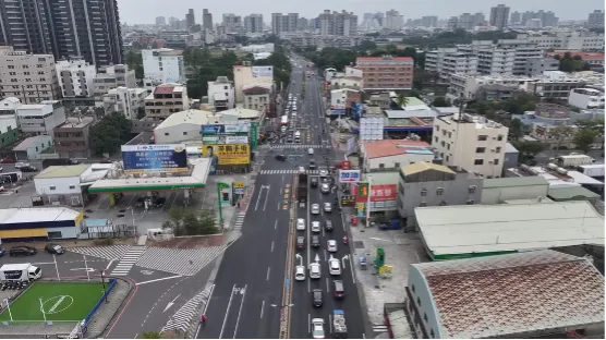 仁德交流道動態路廊 (圖/台南市政府交通局提供)