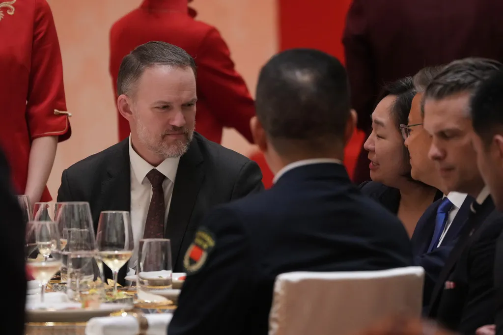 美國貿易代表格里爾(Jamieson Greer)出席晚宴。(美聯社)