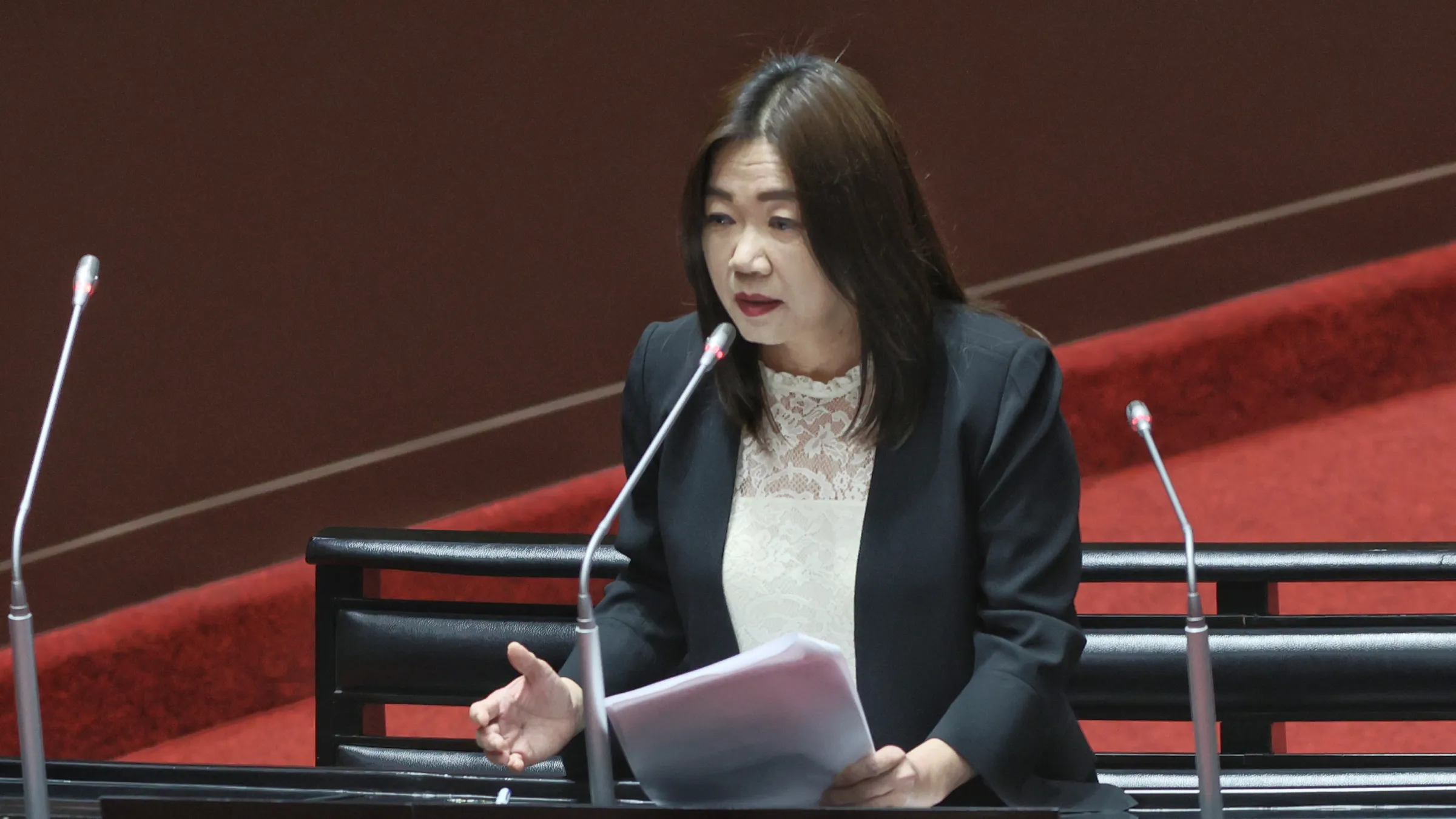 20260519-立委馬文君19日在立法院質詢。(柯承惠攝)