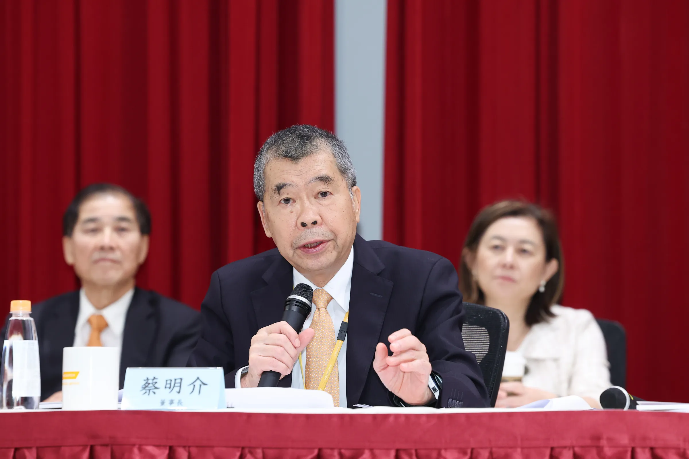 聯發科今(29)日召開股東大會,由董事長蔡明介主持。(聯發科提供)