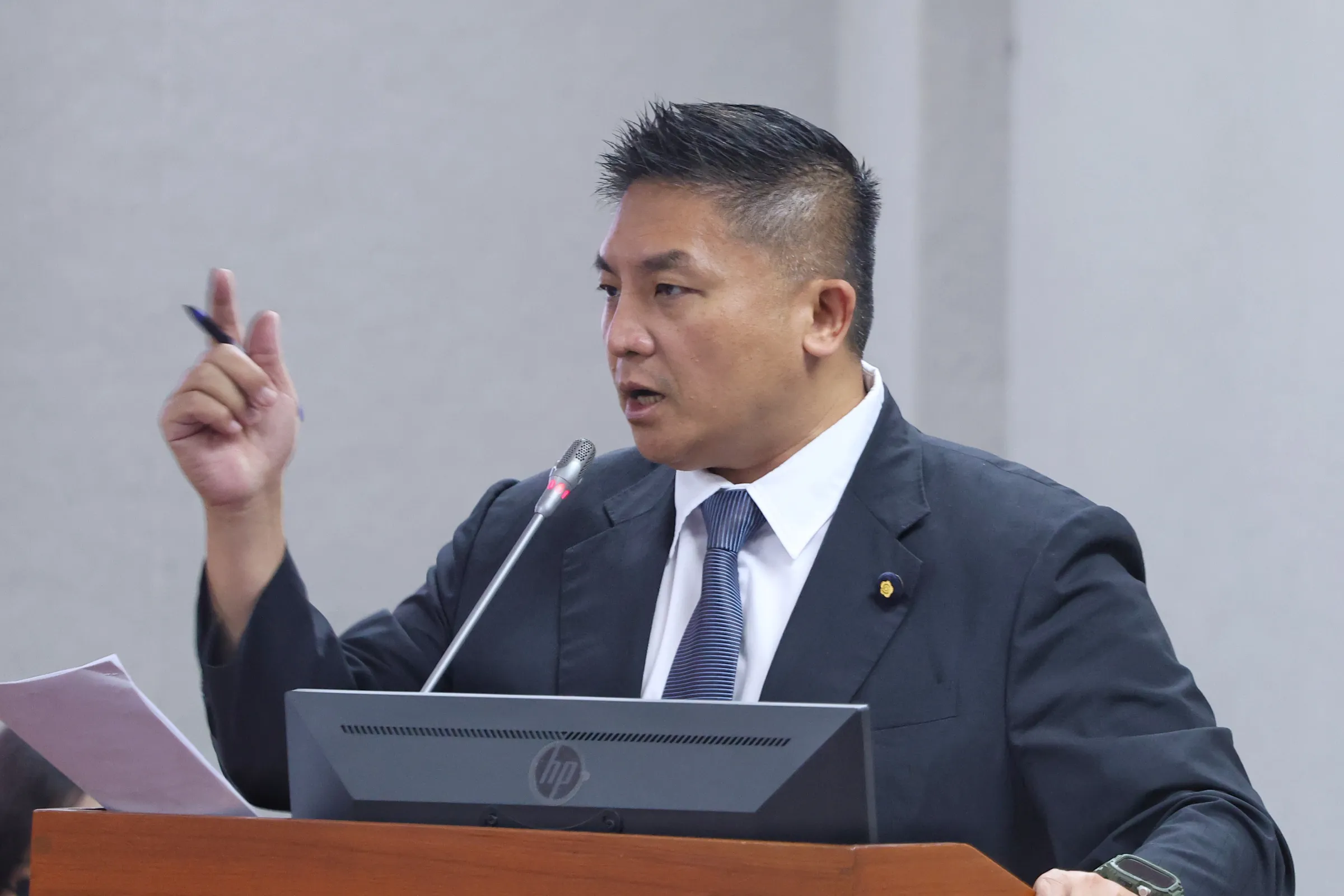 20260610-國民黨立委吳宗憲10日於司法法制委員會質詢。(顏麟宇攝)
