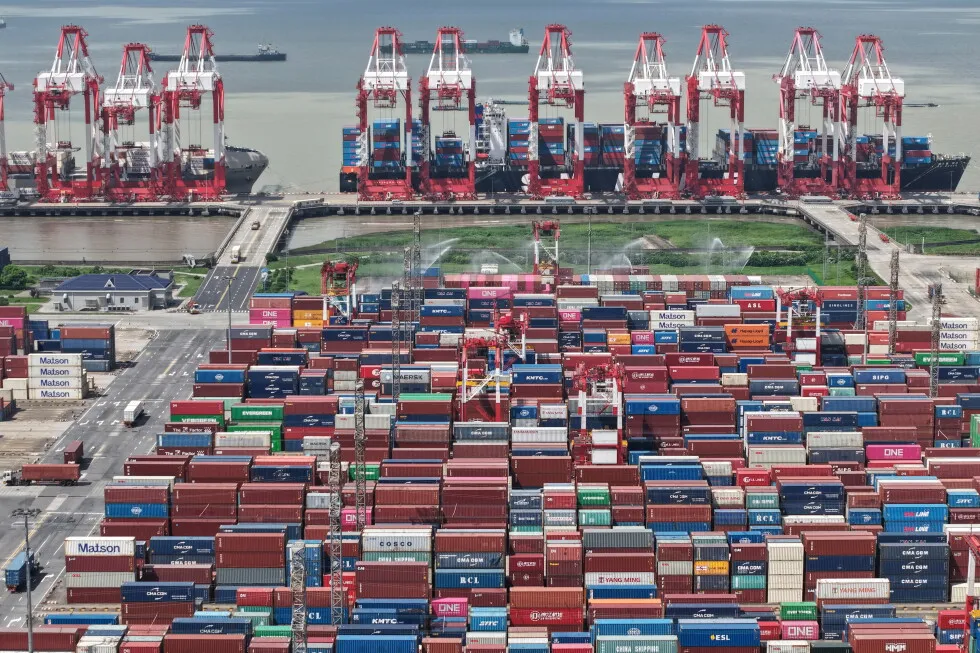 中國 5 月進口額年增 27.4%,增速較 4 月加快。圖片來源:美聯社