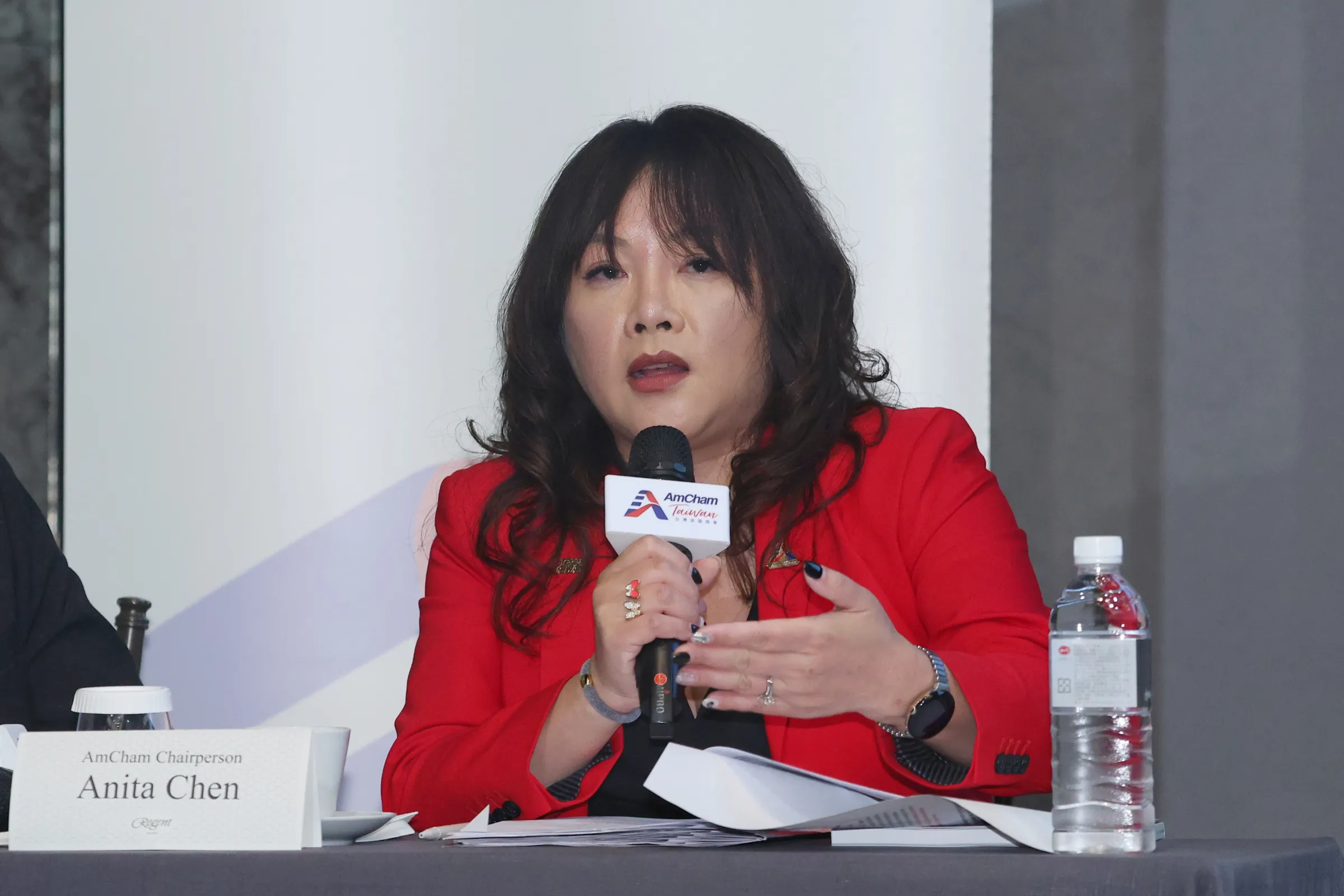 20260616-台灣美國商會理事長陳幼臻15日出席台灣美國商會2026白皮書發表記者會。(顏麟宇攝)
