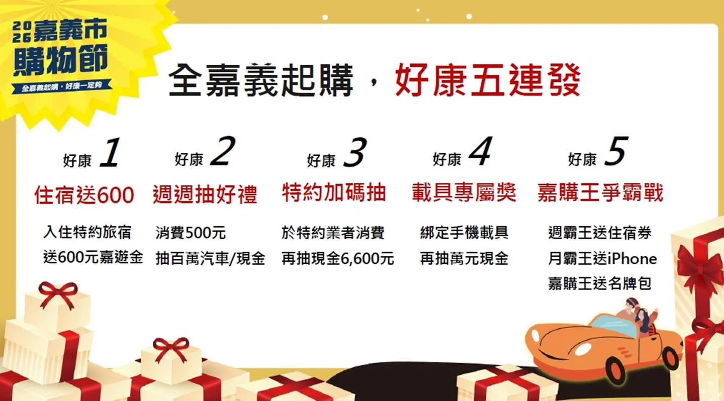2026嘉義市購物節5大好康一次看。(圖/取自黃敏惠臉書)